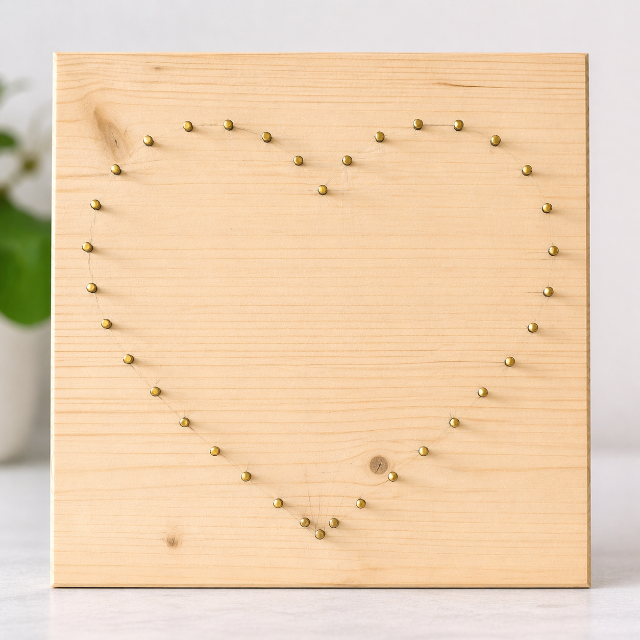 Completed nail outline before adding thread